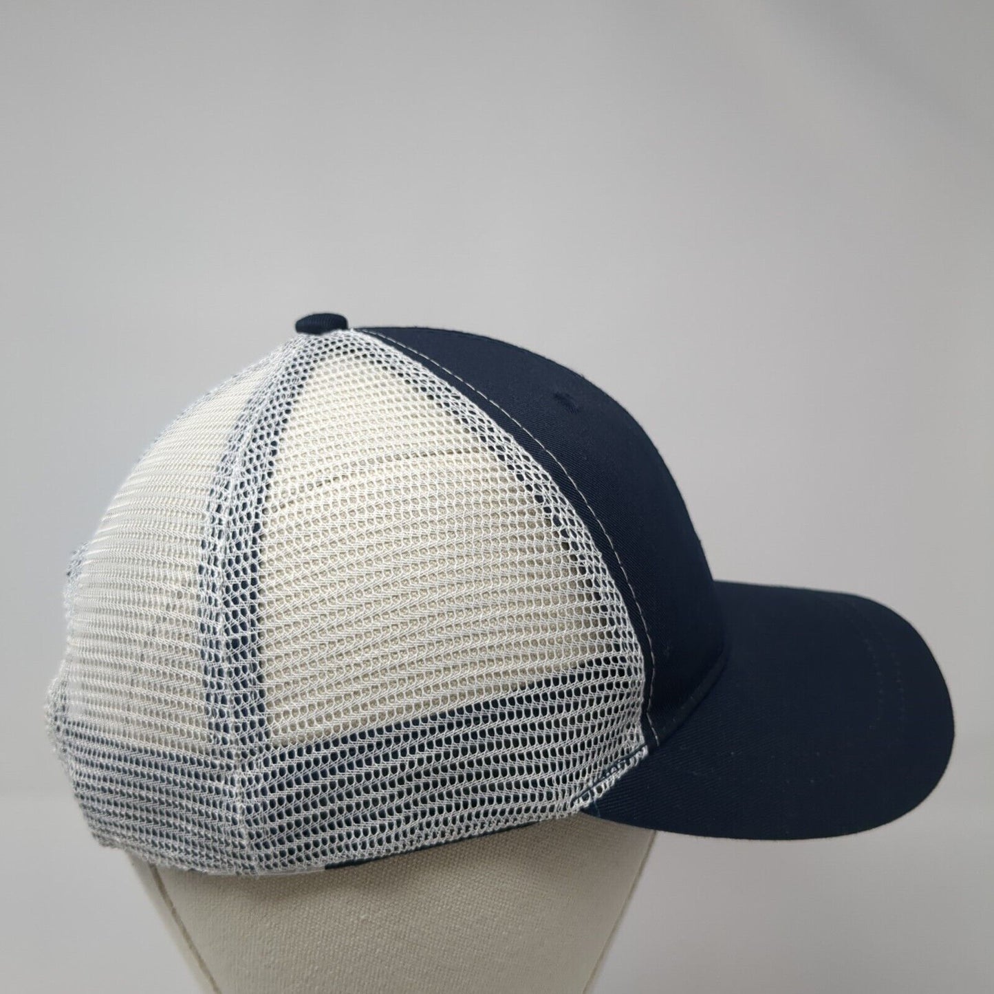 Infinity Snapback Trucker Hat Blue One Size Adjustable Mesh Back 6 Panel Blank