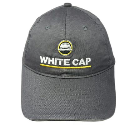Port & Company White Cap Dow Gray Baseball Cap One Size Strapback Hat Dowsil
