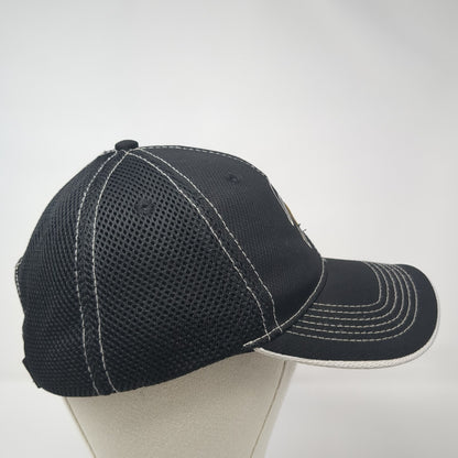 Spartan Logo Strapback Hat Black One Size Adjustable Pacific Headwear