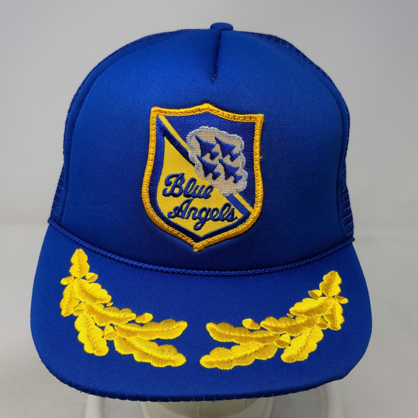 Mo Money Assoc Blue Angels Trucker Hat One Size Scrambled Eggs Snapback Mesh