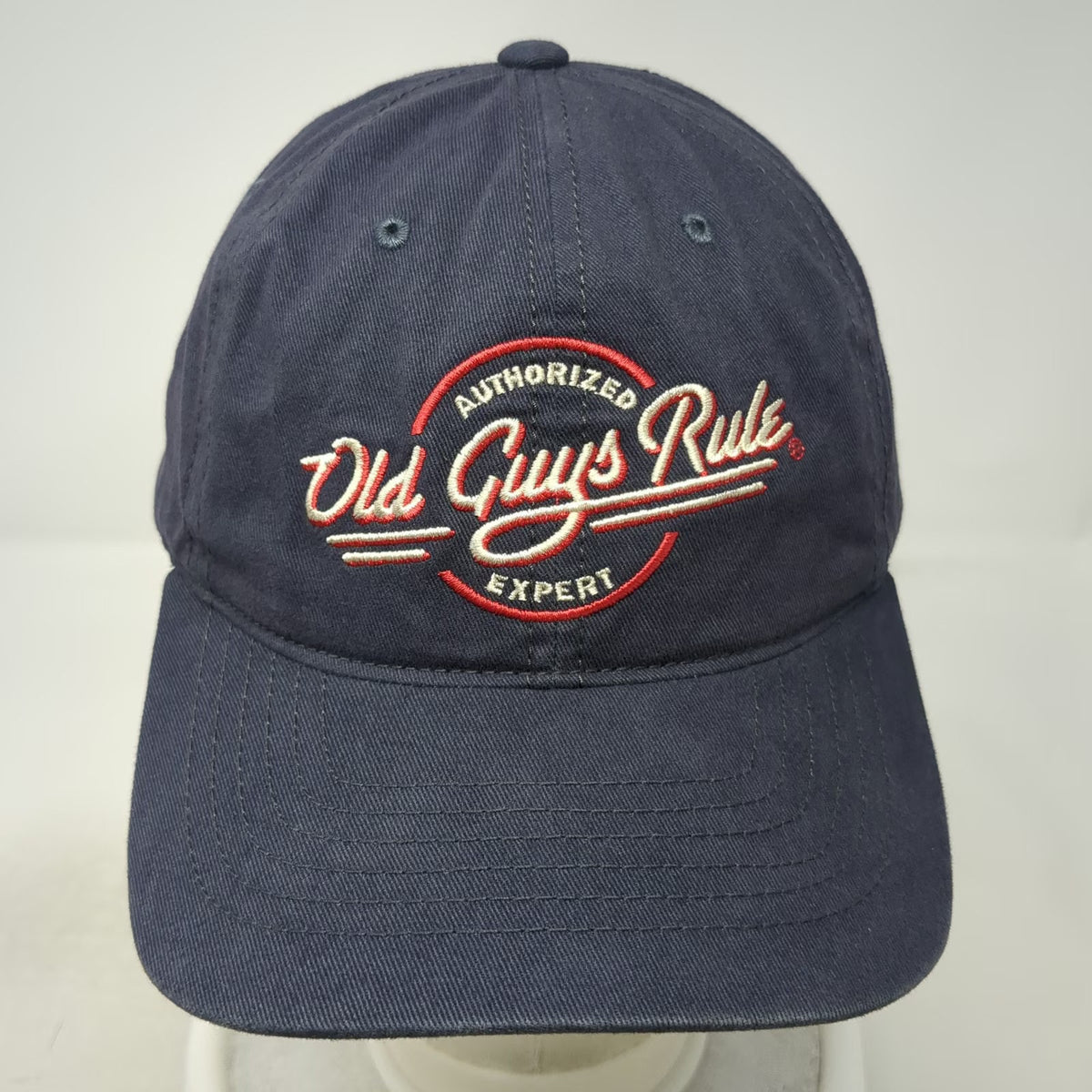 Old Guys Rule Baseball Cap Blue One Size Expert at Everything Adjustable Hat