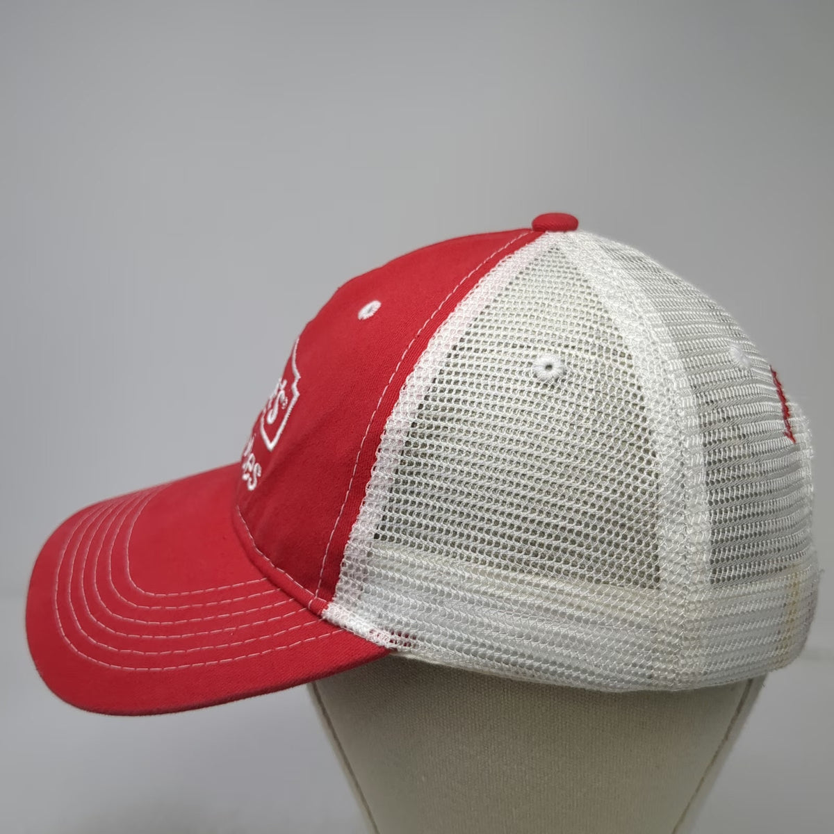 Lowe's ProServices Red One Size Baseball Cap Mesh Back Embroidered Hat Strapback