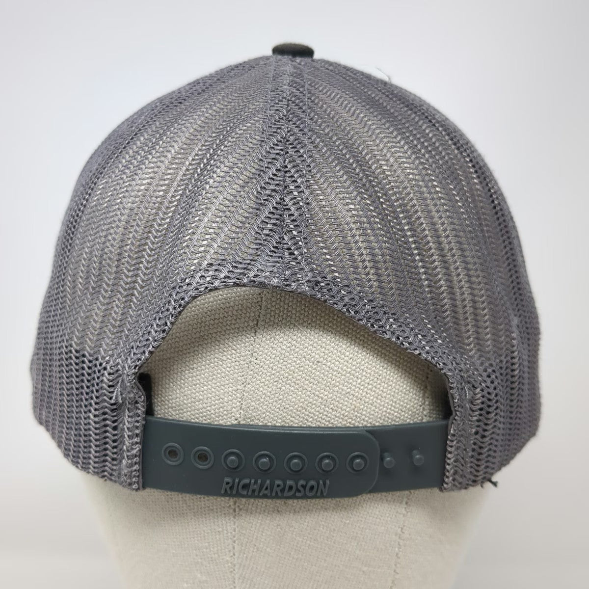 Richardson Trucker Hat Black Gray One Size Loose Screw Beer Co Mesh Snapback
