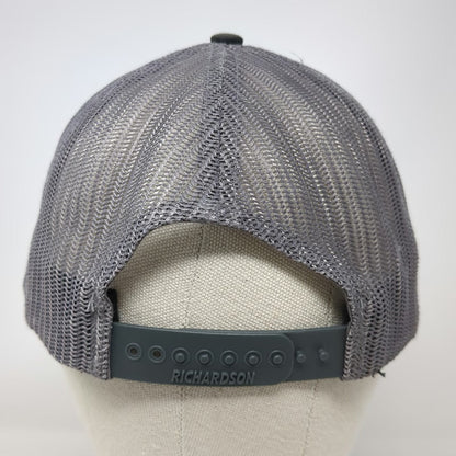 Richardson Trucker Hat Black Gray One Size Loose Screw Beer Co Mesh Snapback