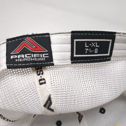 Pacific Headwear Fitted Trucker Hat Black 7 3/8-8 D-Series 405 Mesh Back