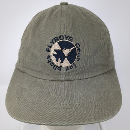 FlyBoys Gear Green Baseball Cap One Size Made USA Slideback Pilot Aviation Hat