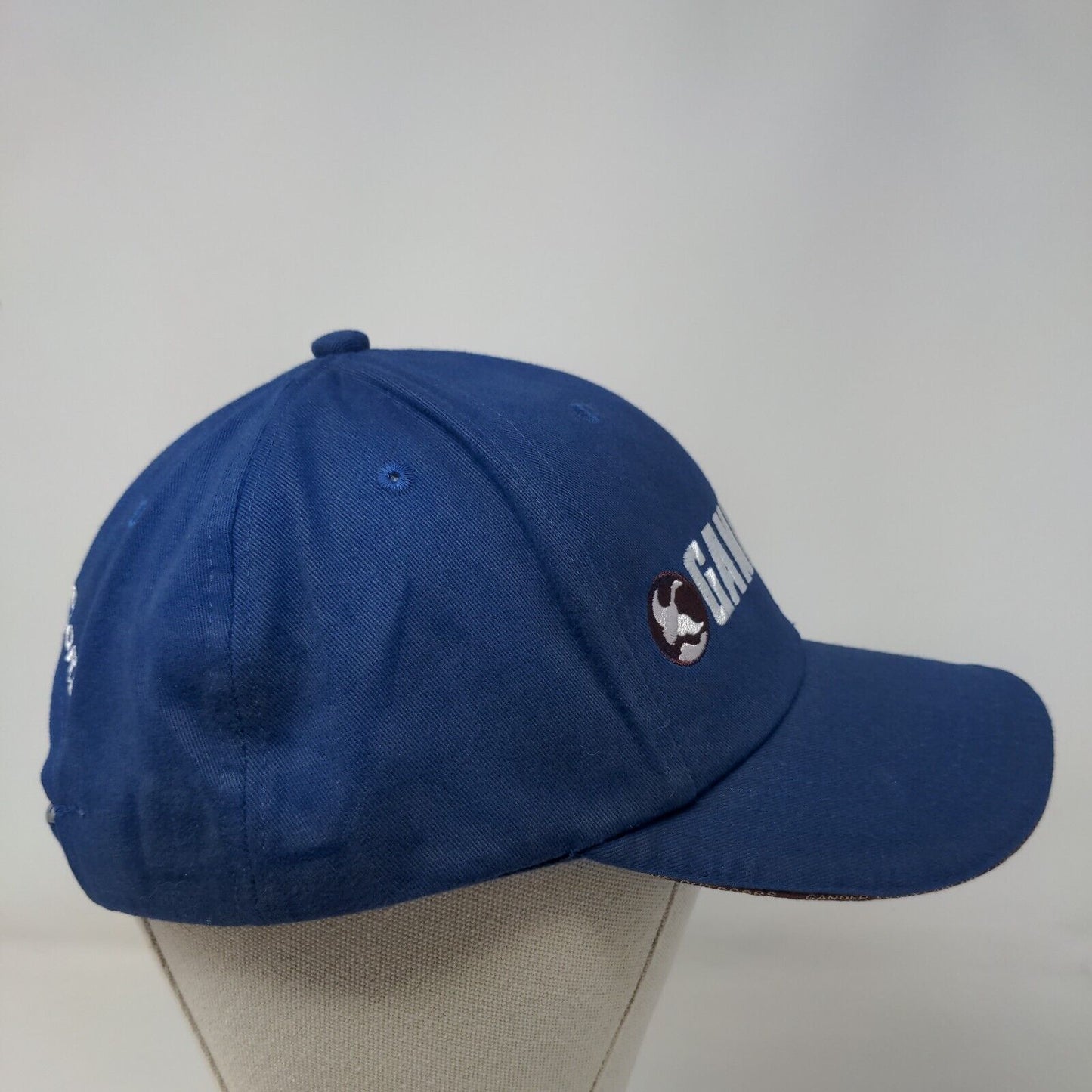 Gander Mtn We Live Outdoors Slideback Hat Blue One Size Adjustable Embroidered