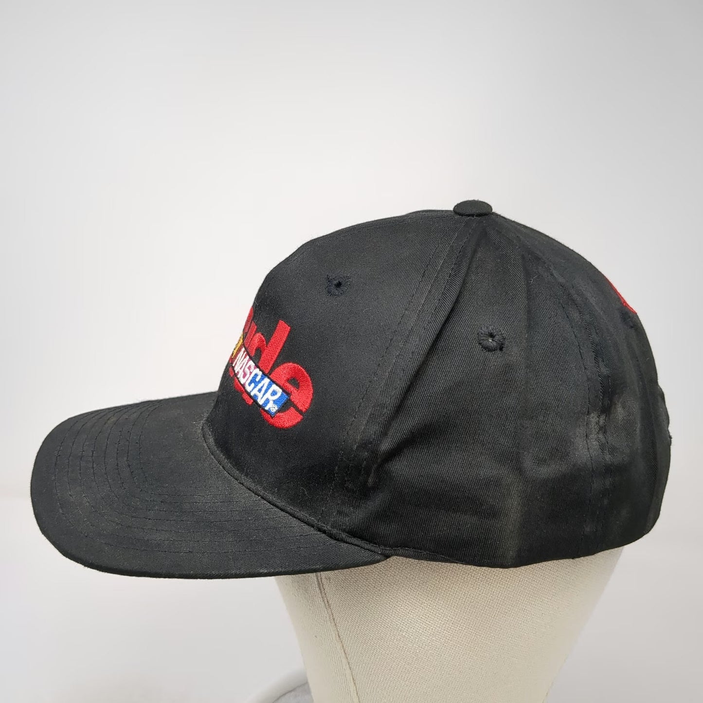 Track Gear 5 Panel Hat Black Inside NASCAR Snapback Racing Embroidered Vintage