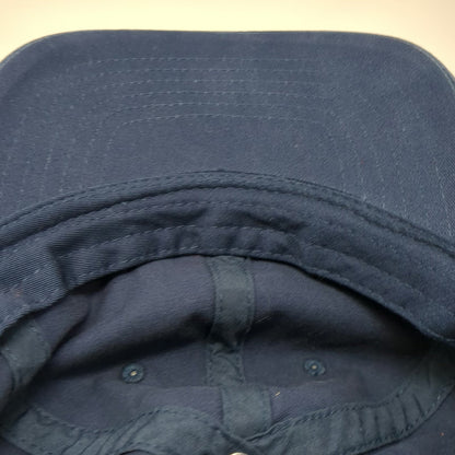 George Baseball Cap Blue One Size Adjustable Slideback Cotton Solid Plain hat