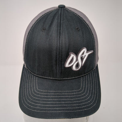 OST Snapback 112 Trucker Hat Black One Size Adjustable Mesh Back Richardson