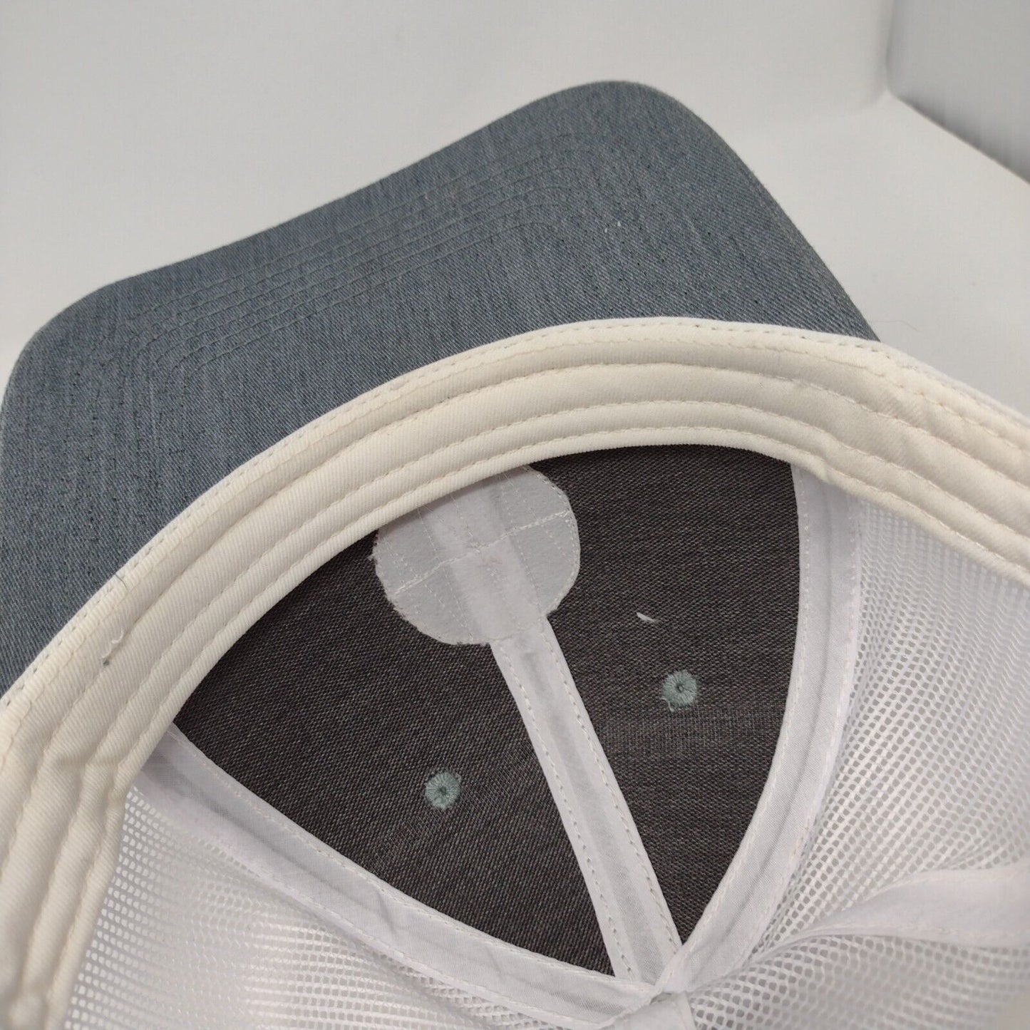 Scheels Meridian ID Patch Snapback Trucker Hat Gray OSFM Mesh Back