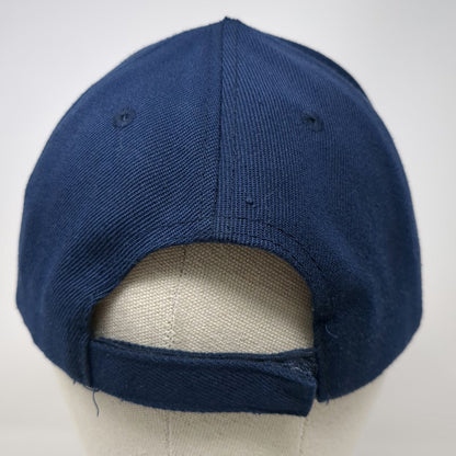 JWM Baseball Cap Blue One Size Proud American Flag Brim Strapback Patriotic Hat