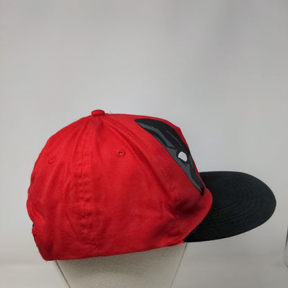 Marvel Deadpool Snapback Hat Red OSFM Adjustable Colorblock Vent Holes