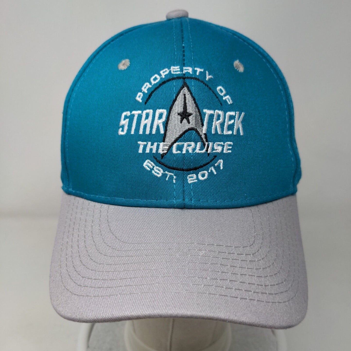Star Trek The Cruise Snapback Hat Blue One Size Embroidered Colorblock