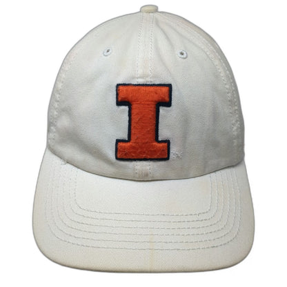 '47 Illinois Fighting Illini NCAA Beige Baseball Cap M Green Underbrim Fitted