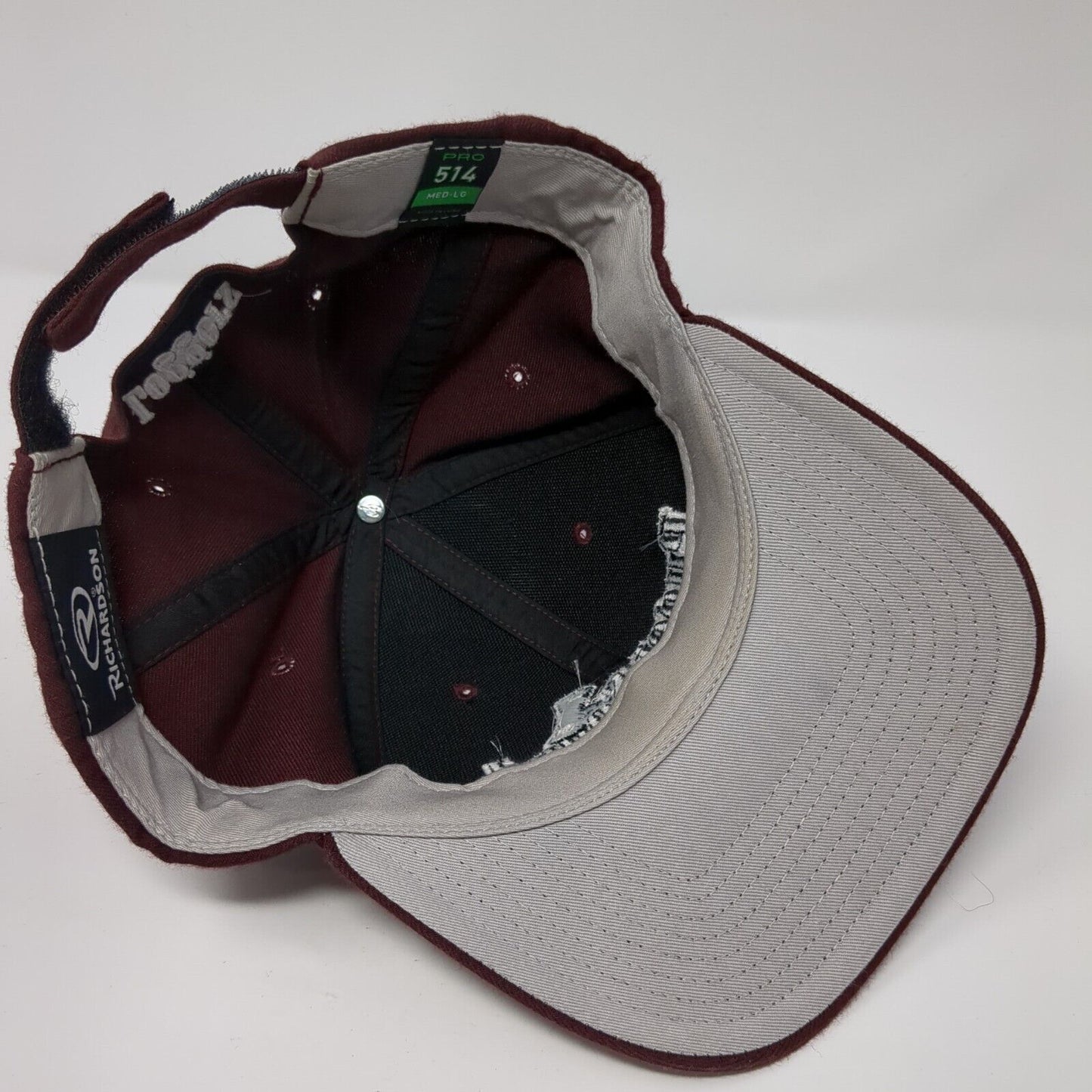 Puget Sound Volleyball Loggers Strapback Hat Red M/L Adjustable Richardson