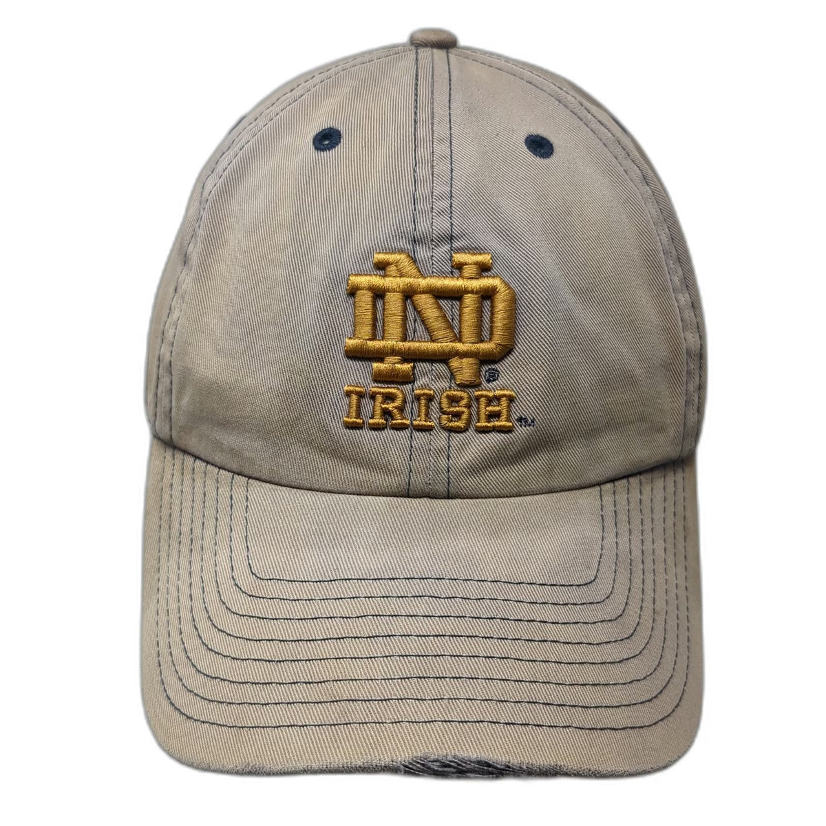 Notre Dame Fighting Irish NCAA Twins Enterprise Cap Blue XL Hat Fitted Shamrock