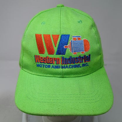Western Industrial Motor Machine Green Baseball Cap One Size Strapback Hat