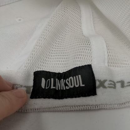 Link Soul Snapback Trucker Hat White One Size 110 Flexfit Tech Mesh Back Yupoong