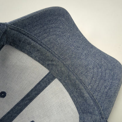 Hat Attack Baseball Cap Blue One Size Strapback Solid Curved Bill Cotton Hat