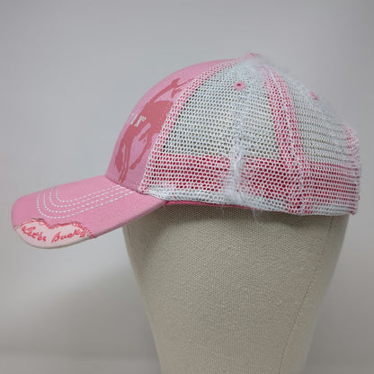 Pendleton Whisky Trucker Hat Pink One Size Let'er Buck Mesh Snapback Graphic