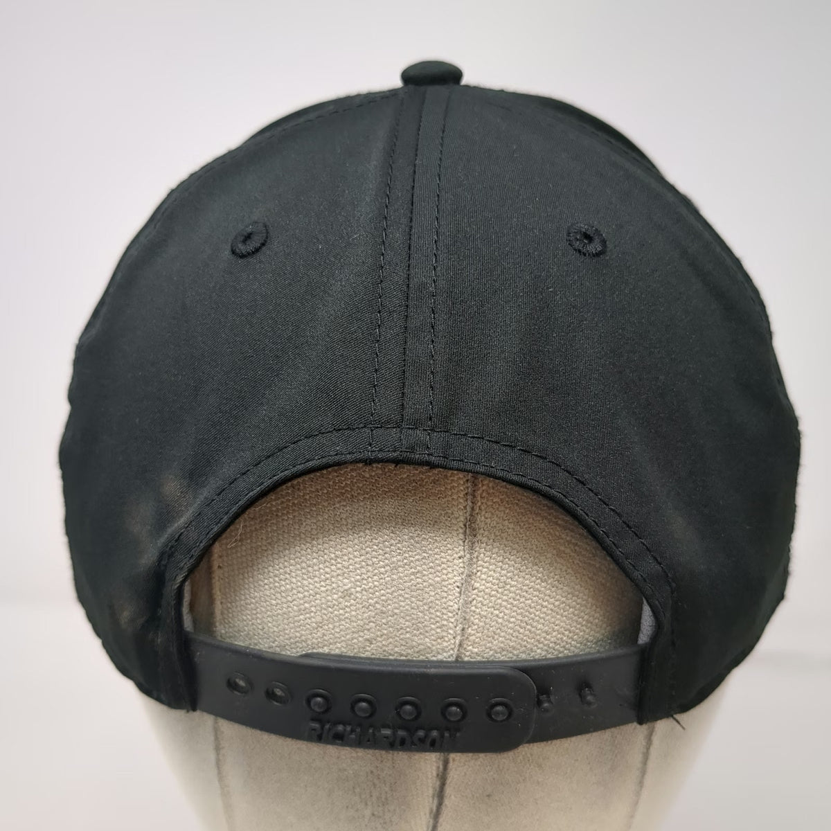 Richardson 5 Panel Hat Black One Size White Rope Snapback Bridger Watch Golf