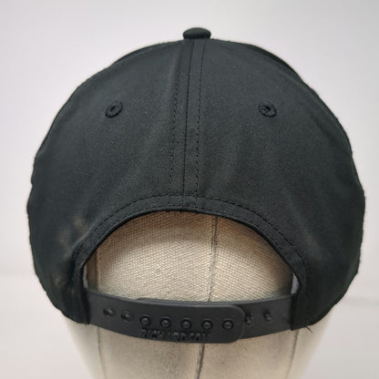 Richardson 5 Panel Hat Black One Size White Rope Snapback Bridger Watch Golf