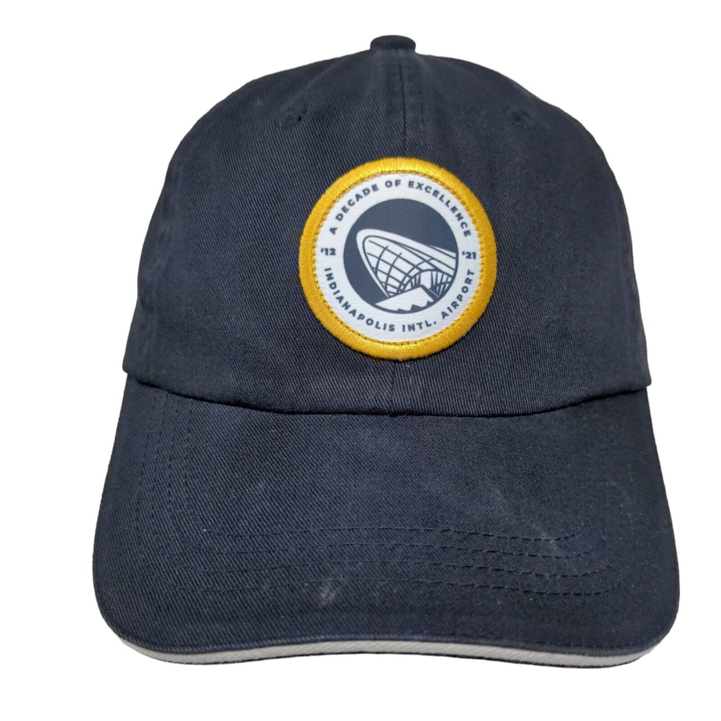 Port Authority Men's Strapback Hat Indianapolis International Airport Blue