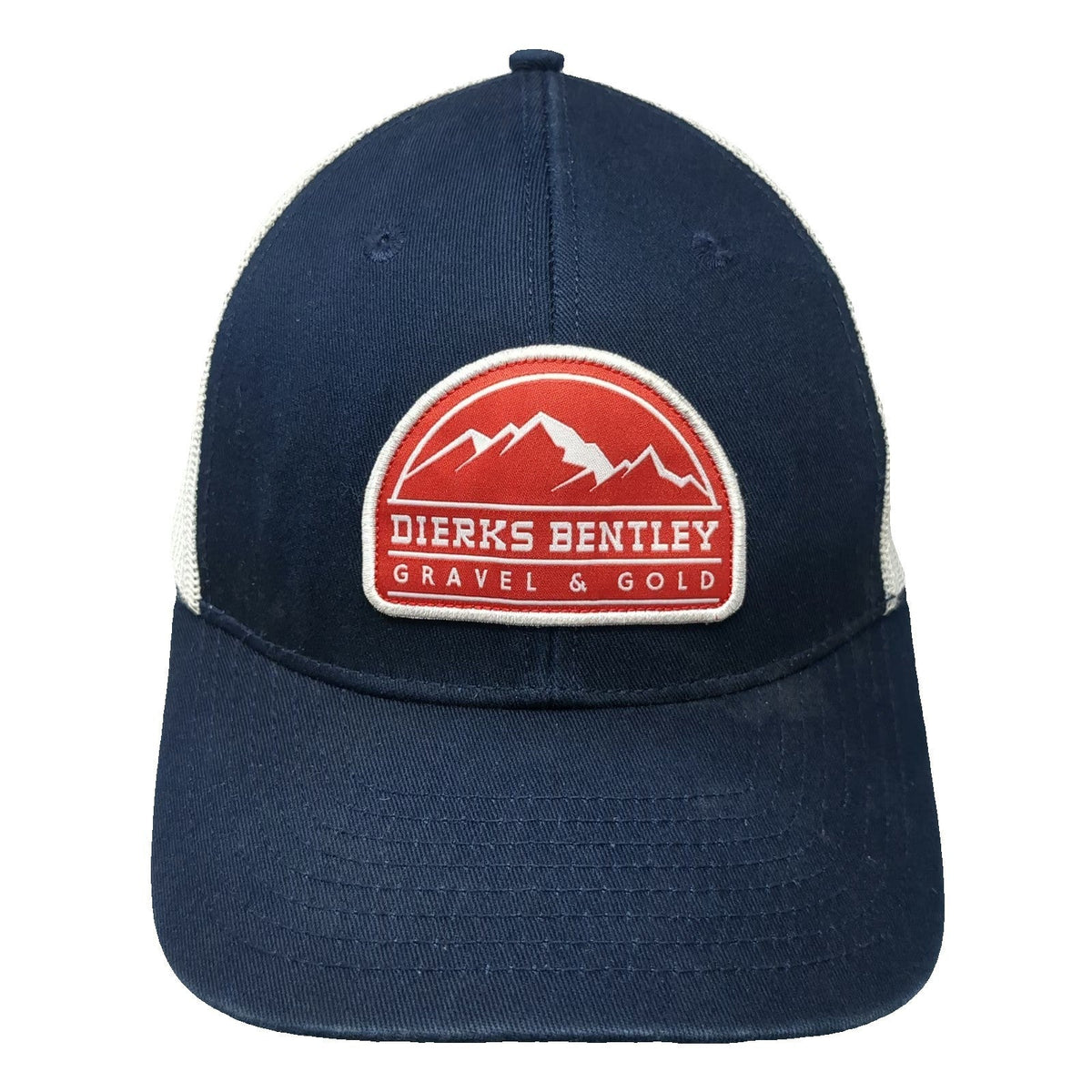 Dierks Bentley Gravel Gold Blue One Size Trucker Hat Mesh Snapback Country
