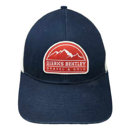 Dierks Bentley Gravel Gold Blue One Size Trucker Hat Mesh Snapback Country