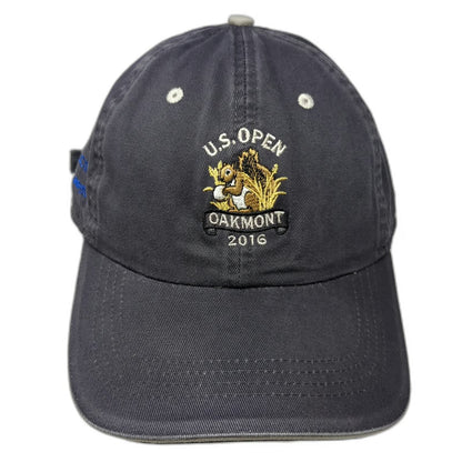 Ahead Baseball Cap Gray One Size U.S. Open 2016 Oakmont Squirrel Golf USGA Hat