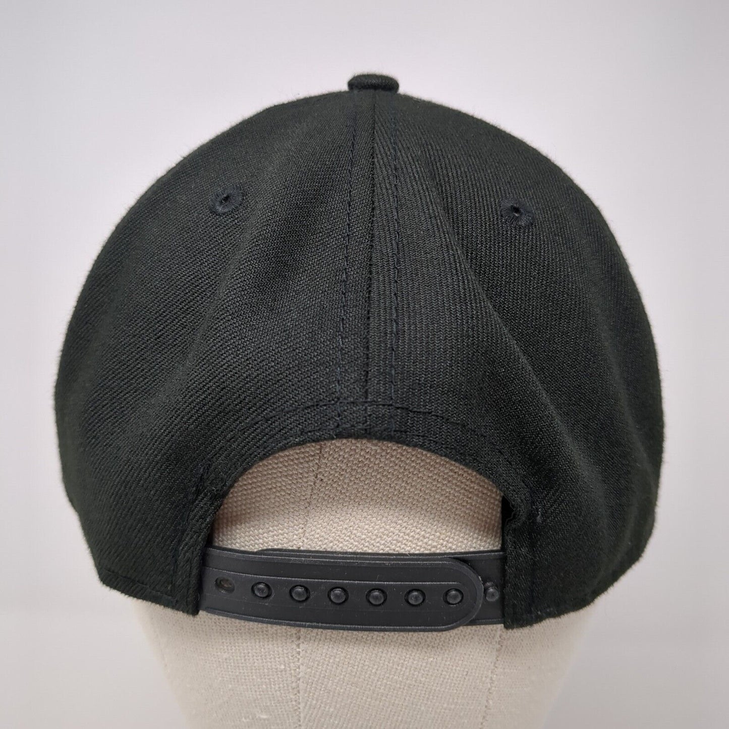 New Era 9Fifty Snapback Hat Black One Size Embroidered Logo Adjustable