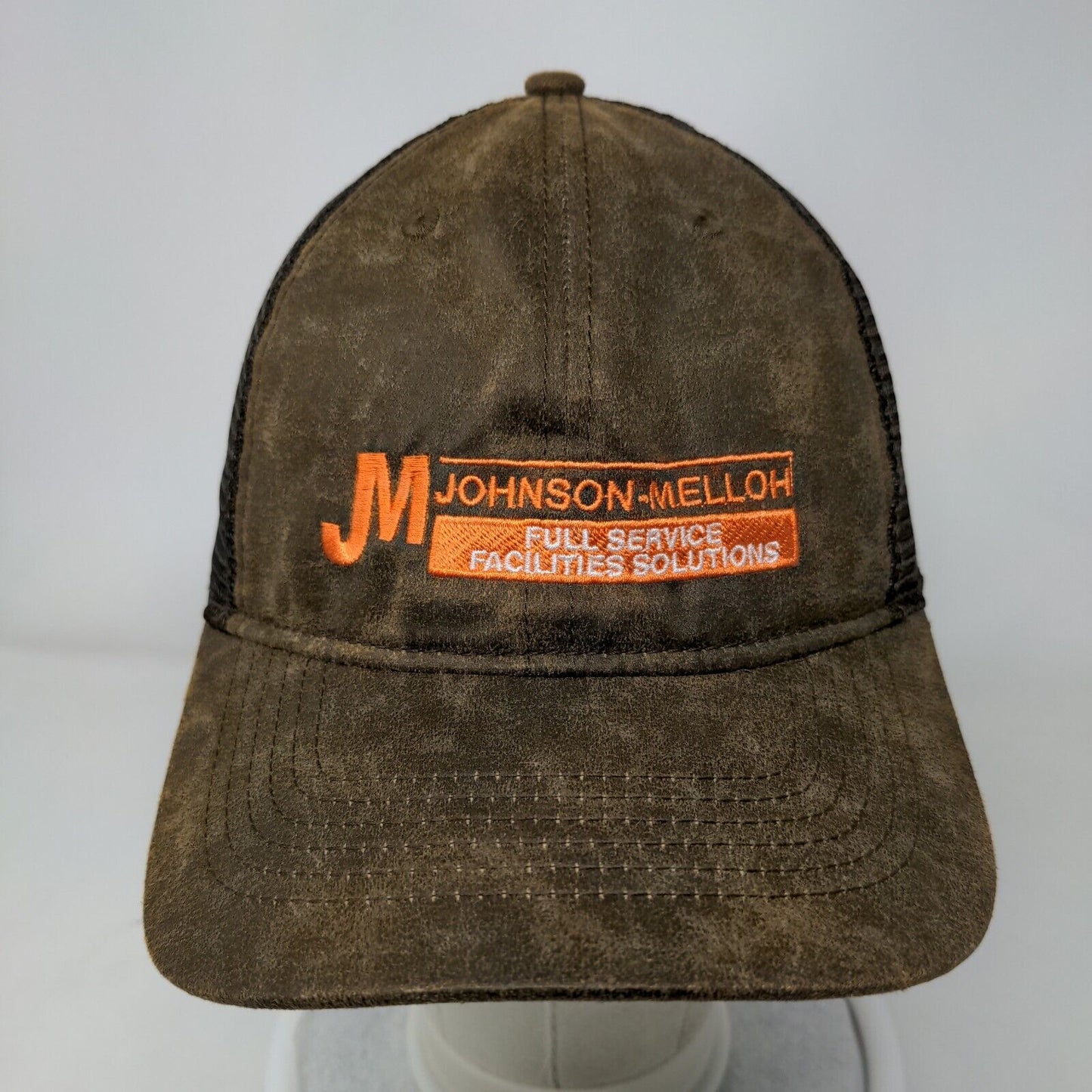 JM Johnson Mellow Full Service Facilities Solutions Trucker Hat Brown One Size