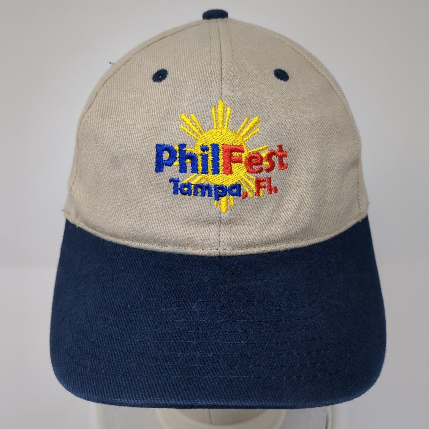 PhilFest Tampa FL Strapback Hat Multi One Size Adjustable Colorblock