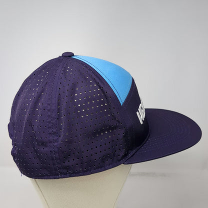 Heartbeat Hot Sauce Co. Trucker Hat Purple Blue One Size Flat Brim Perforated
