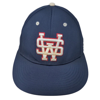 The Game Pro Southwest Fitted Hat Blue Size 7 1/8 Embroidered Logo