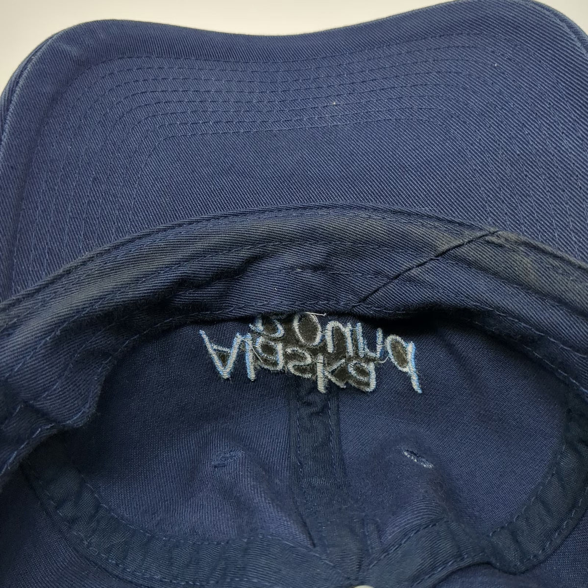 Fahrenheit Baseball Cap Blue One Size Alaska Bound Embroidered Hat Slideback