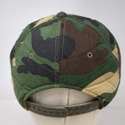 UA Headwear Baseball Cap Green Camo Woodland One Size Adjustable Snapback Hat