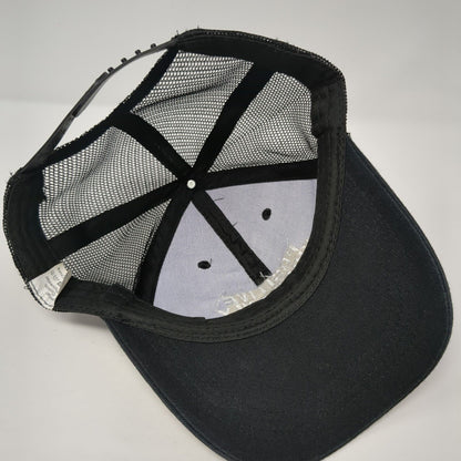 Positive Vibes Only Snapback Trucker Hat Black OS Adjustable Embroidered Mesh