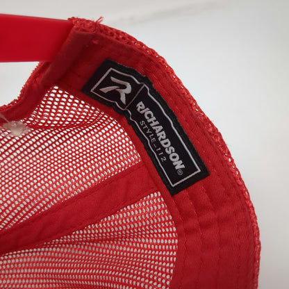 Richardson Trucker Hat Gray Red One Size Rendezvous River Sports Surf Wyoming