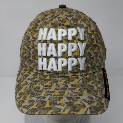 Happy Duck Dynasty Slideback Hat Camouflage OSFM Adjustable 6 Panel Cotton