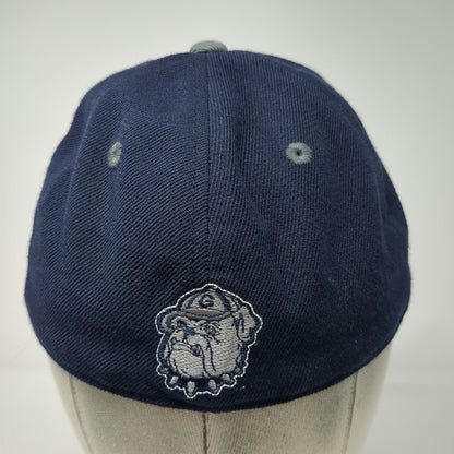 Georgetown Hoyas NCAA Top of the World Blue 7 Fitted Hat Gray G Logo Bulldog Cap