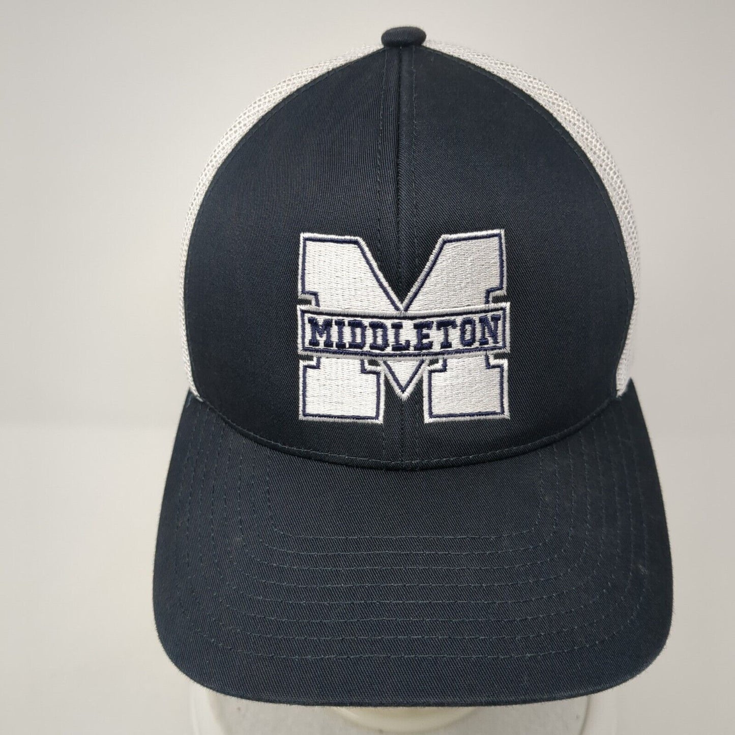 Middleton Snapback Trucker Hat Blue OS Adjustable Mesh Back Pacific Headwear
