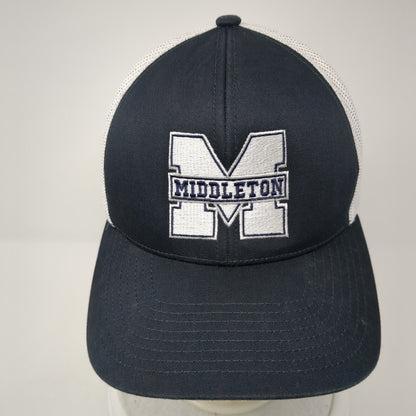 Middleton Snapback Trucker Hat Blue OS Adjustable Mesh Back Pacific Headwear