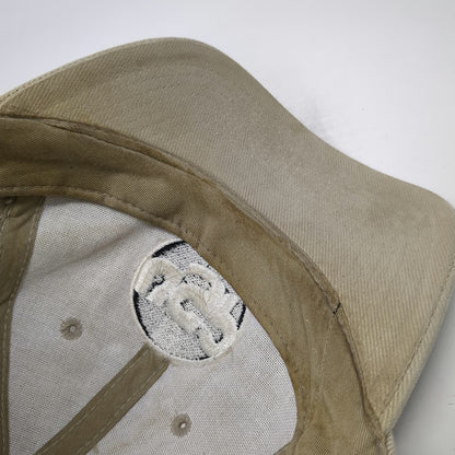Mega Cap Baseball Cap Beige One Size UCP Logo Snapback 100% Cotton 6 Panel Hat