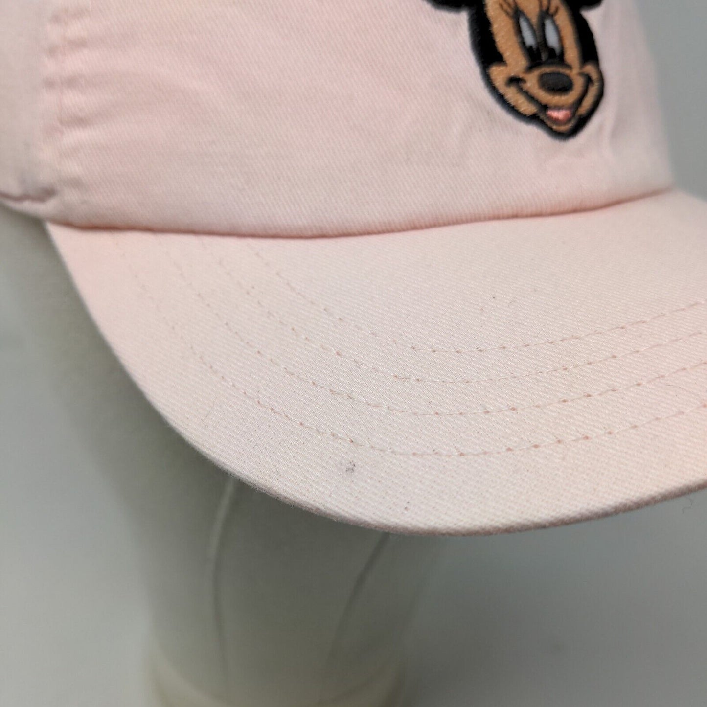 Disney Girl's Stretchy Hat Pink Size L Embroidered Minnie Mouse