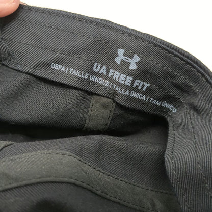 Under Armour Baseball Cap Black Orange White OSFM Slideback Letter F Logo Hat