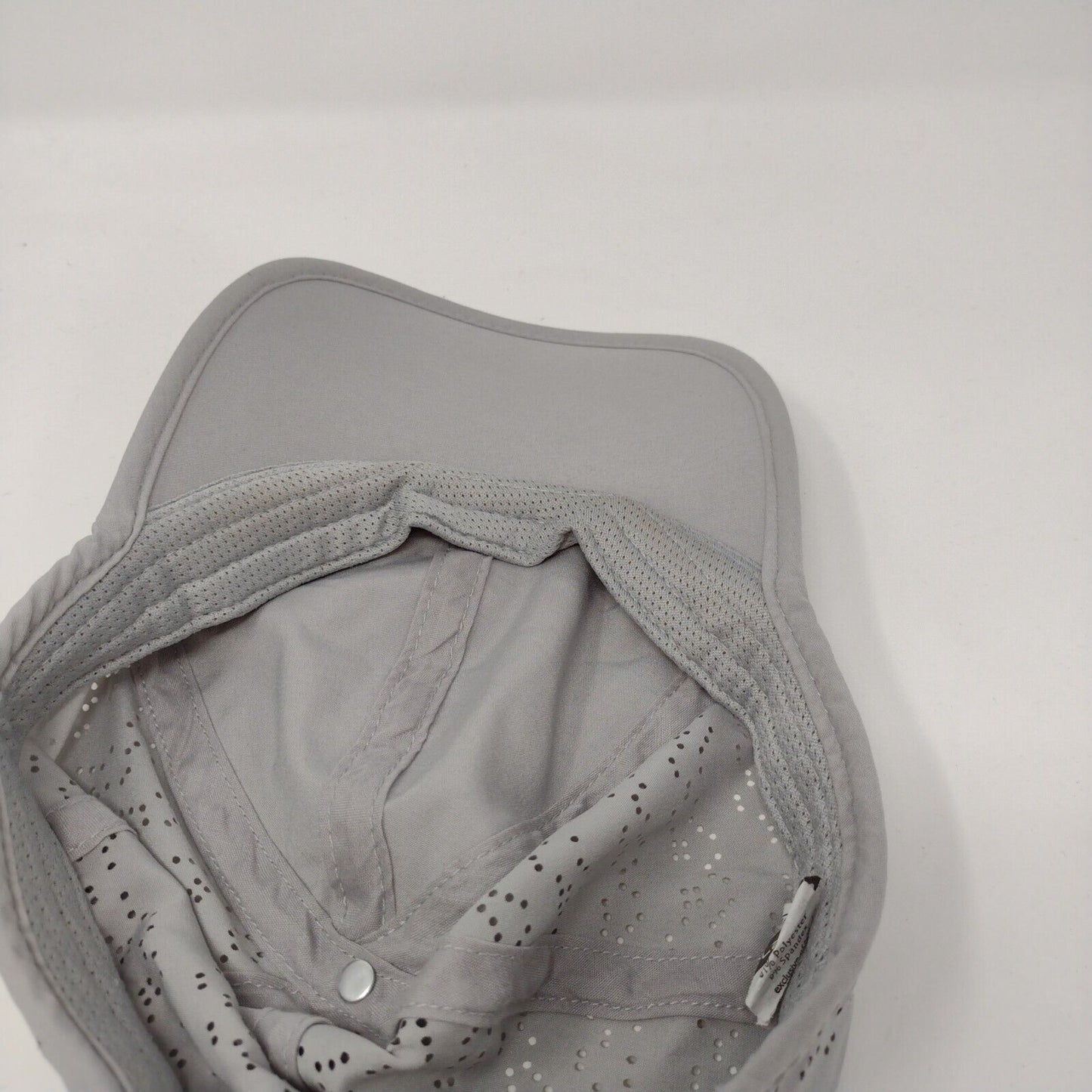 Layer Strapback Hat Gray OSFA Adjustable Laser Cut 6 Panel Solid