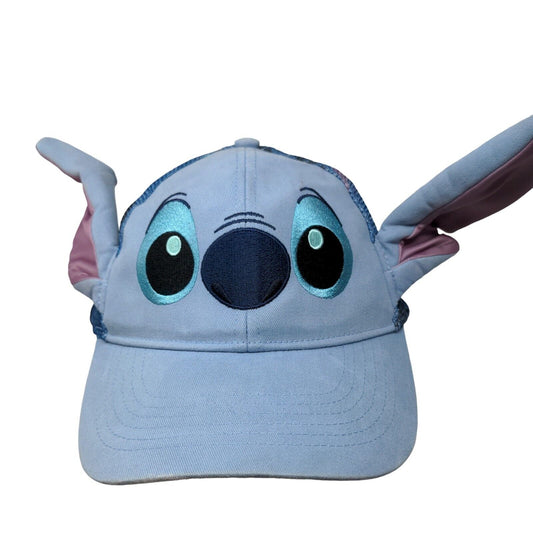 Stich Ears Adult Strapback Trucker Hat Multicolor 55-59cm Mesh Back Disney Parks