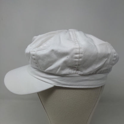 Unbranded Women's Cadet Cap White 100% Polyester Blank Poofy